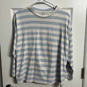 Vintage 90s Guess Jeans USA striped shirt